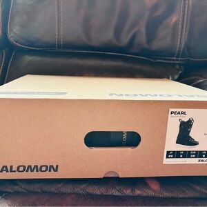 Salomon Pearl Snowboard Boots Size 8 Black Snowboarding Boots Excellent